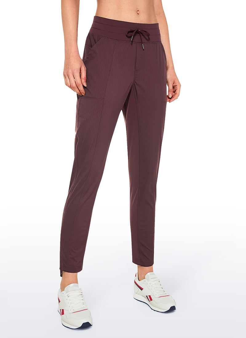 Striped Pants with Pockets 27''- Cinched Leg