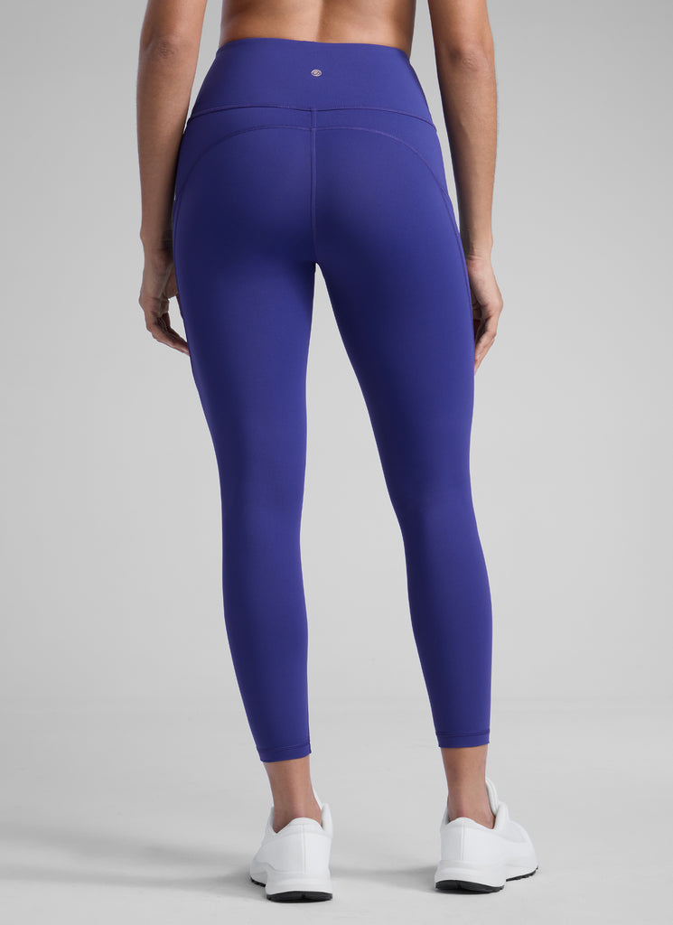 CRZ YOGA Women's Yoga Train High Rise Nakedfeel Pocket Leggings 25'' Taupe