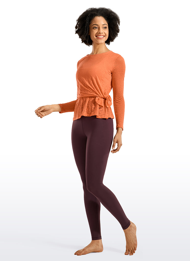 CRZ YOGA Women's Yoga Train High Rise Tall Nakedfeel Leggings 28'' Leopard Printed 1