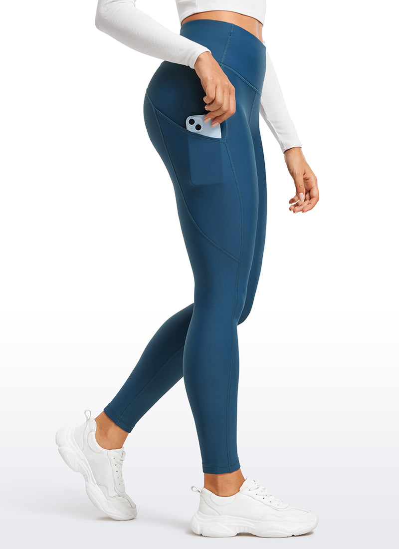 Thermal Fleece Lined Pocket Leggings 28''