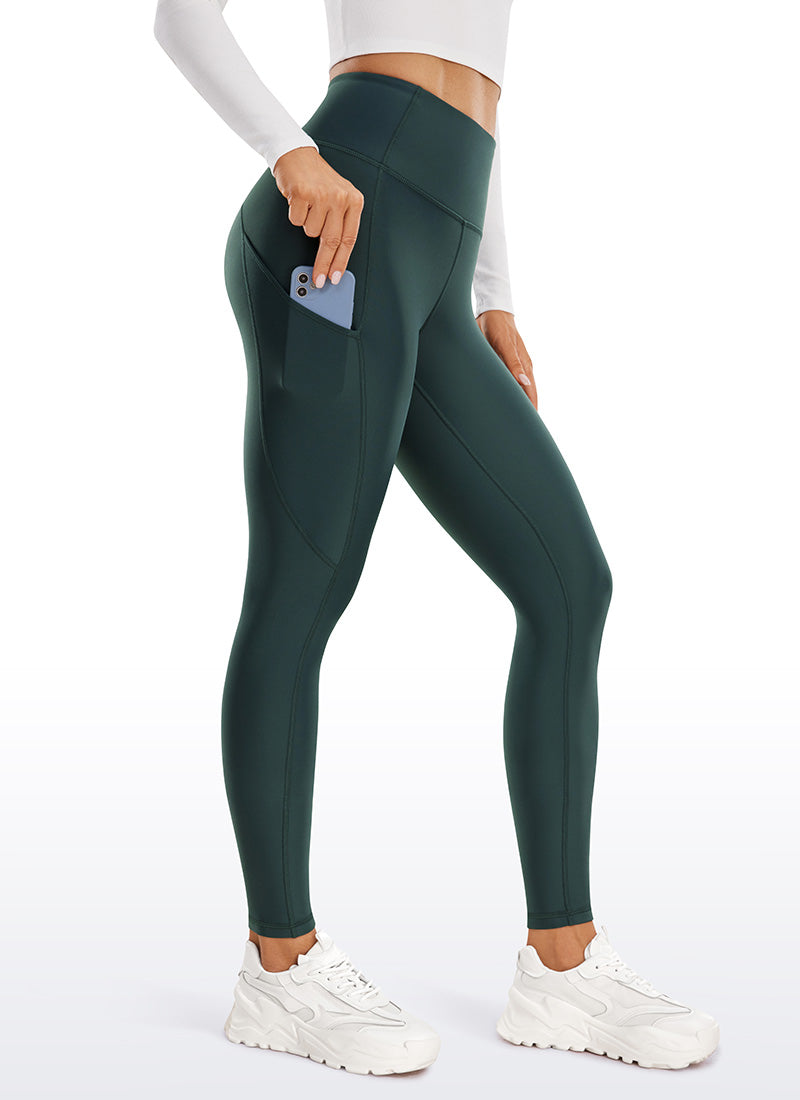 Thermal Fleece Lined Pocket Leggings 28''