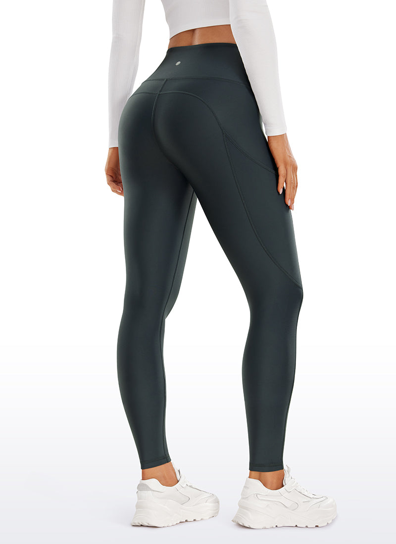 Thermal Fleece Lined Pocket Leggings 28''