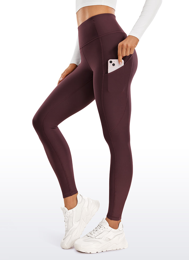 Thermal Fleece Lined Pocket Leggings 28''