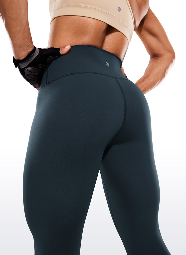CRZ YOGA Women's Train High Rise Hugged Feel Compression Leggings 25'' True Navy