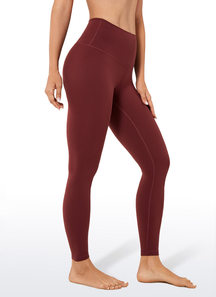 CRZ YOGA Women's Yoga Lounge High Rise Butterluxe Yoga Leggings 25'' Noctilucence Red