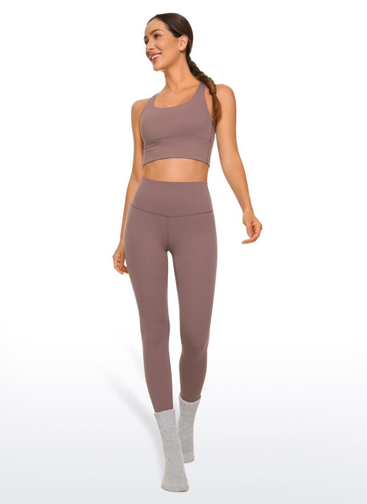 CRZ YOGA Women's Yoga Lounge High Rise Butterluxe Yoga Leggings 25'' Mauve