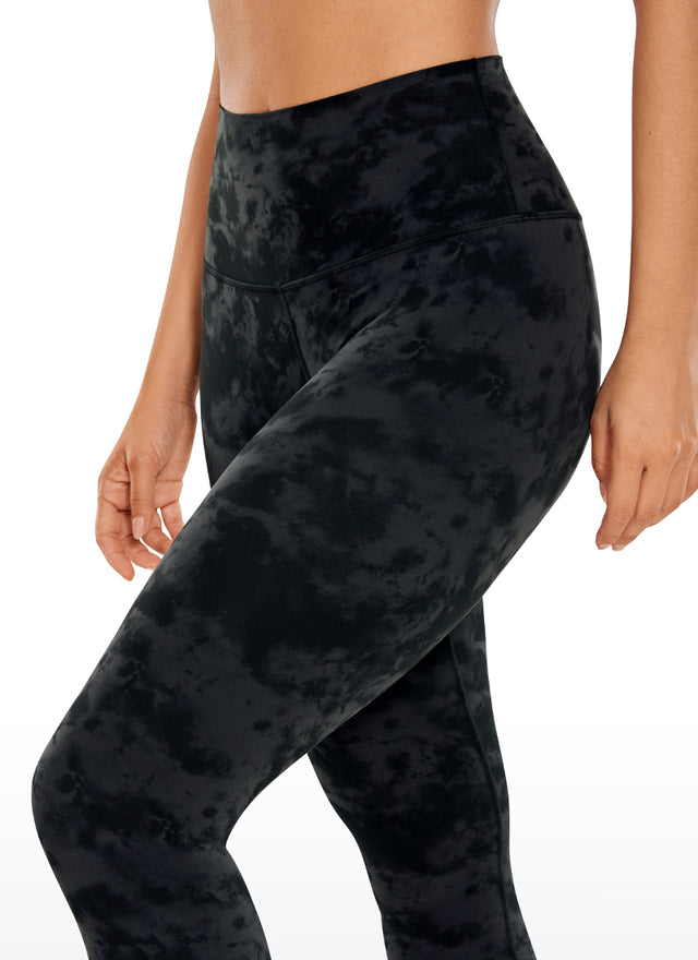 CRZ YOGA Women's Yoga Lounge High Rise Butterluxe Yoga Leggings 25'' Tie Dye Smoke Ink