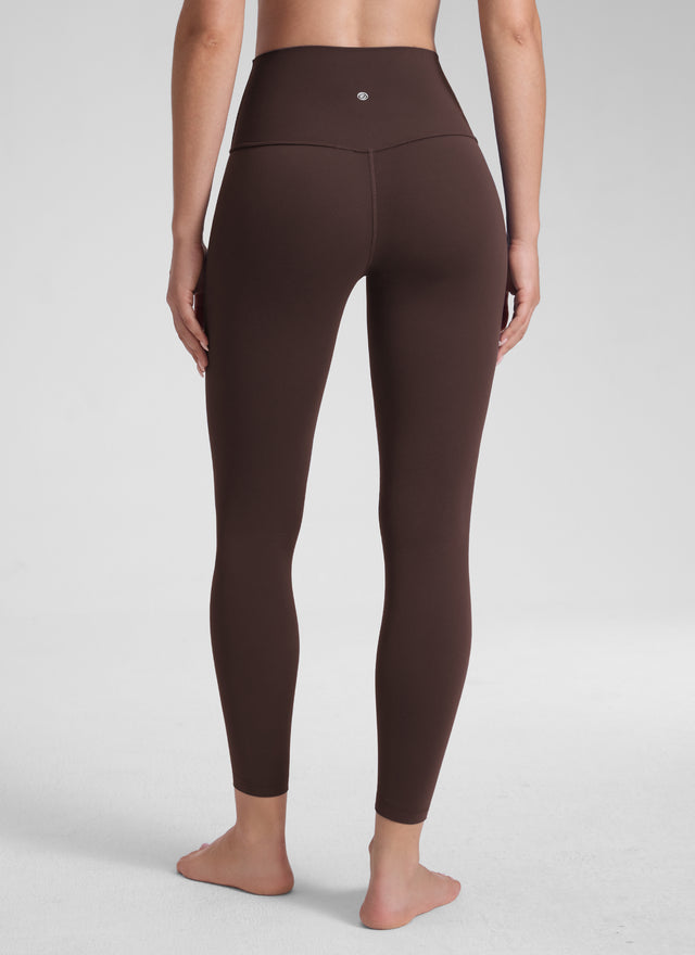 CRZ YOGA Women's Yoga Lounge High Rise Butterluxe Yoga Leggings 25'' Hot Fudge Brown @model_info:Malisa