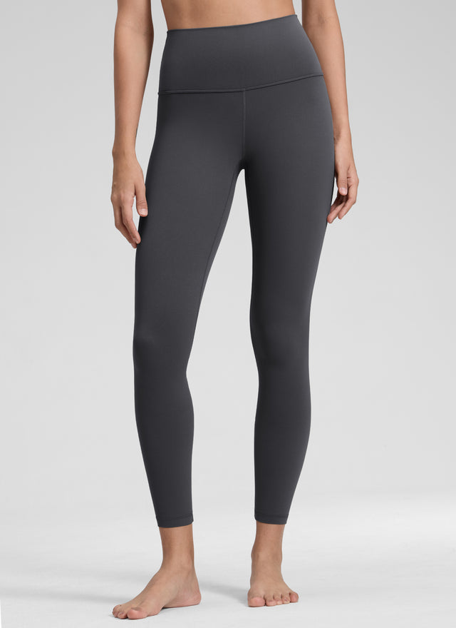 CRZ YOGA Women's Yoga Lounge High Rise Butterluxe Yoga Leggings 25'' Mysterious Grey @model_info:Jenna