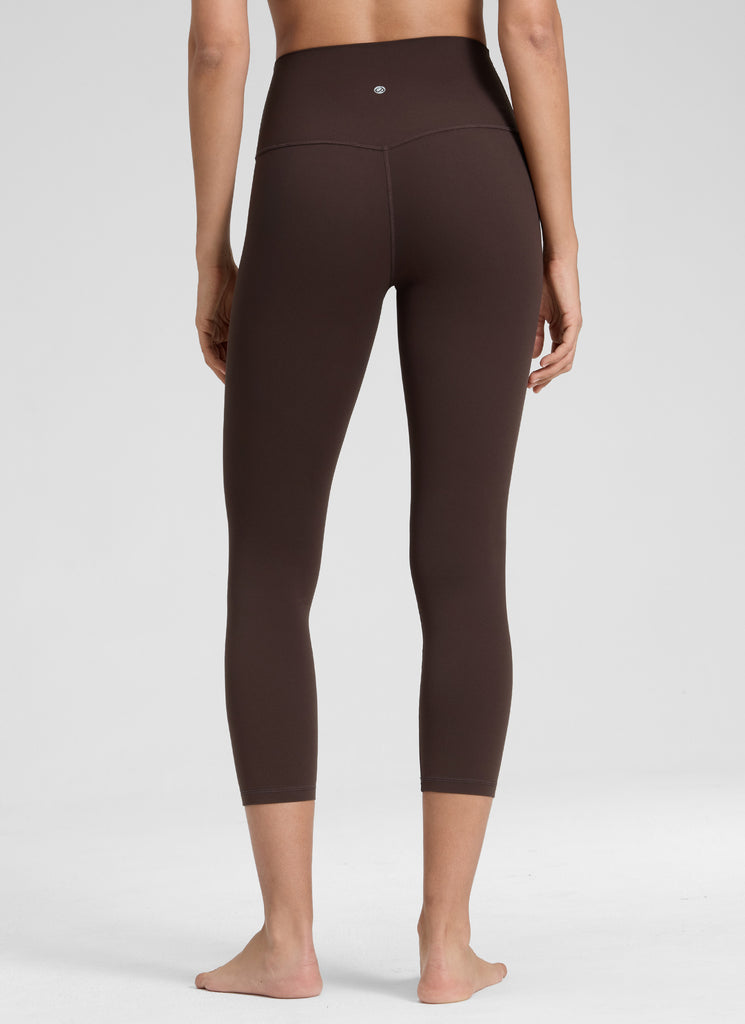 CRZ YOGA Women's Yoga Lounge High Rise Butterluxe Yoga Leggings 23'' Hot Fudge Brown