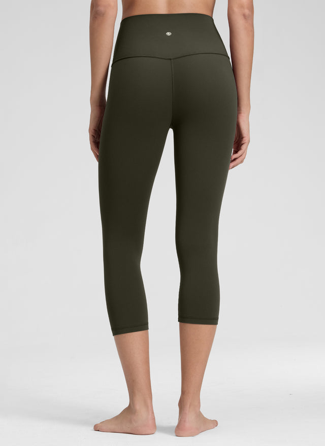 CRZ YOGA Women's Yoga Lounge High Rise Butterluxe Yoga Leggings 19'' Olive Green @model_info:Jenna