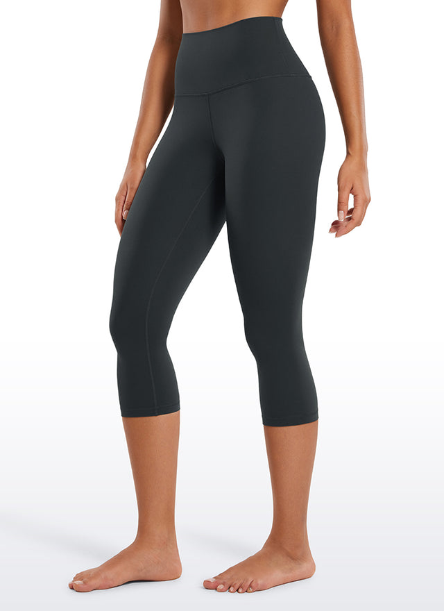 CRZ YOGA Women's Yoga Lounge High Rise Butterluxe Yoga Leggings 19'' Melanite @model_info:Fiona