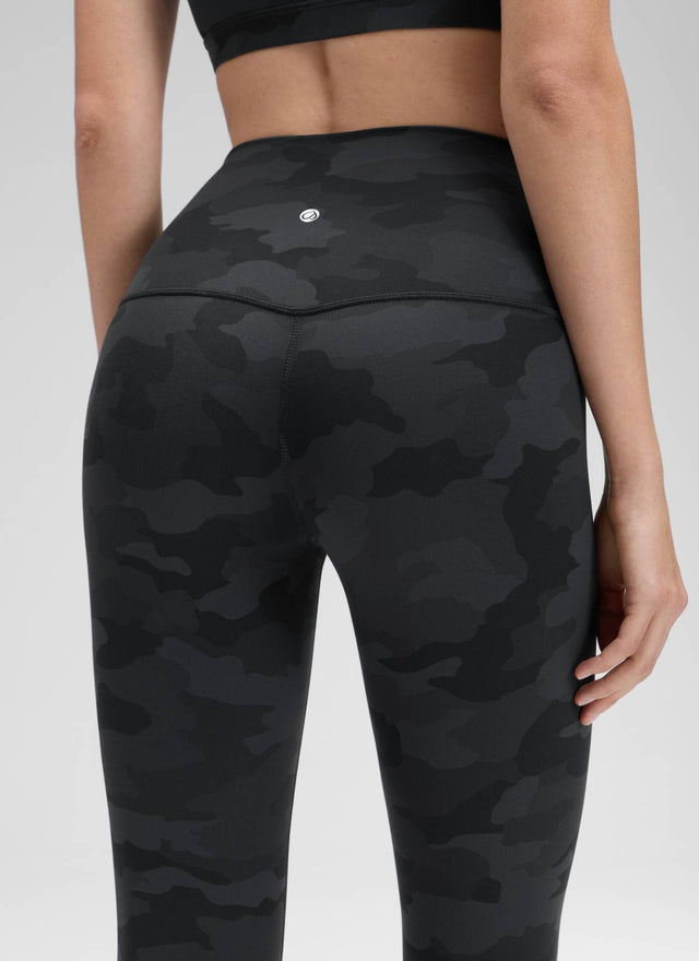 CRZ YOGA Women's Yoga Lounge High Rise Butterluxe Yoga Leggings 19'' Dark Grey Camouflage 2 @model_info:Kerr