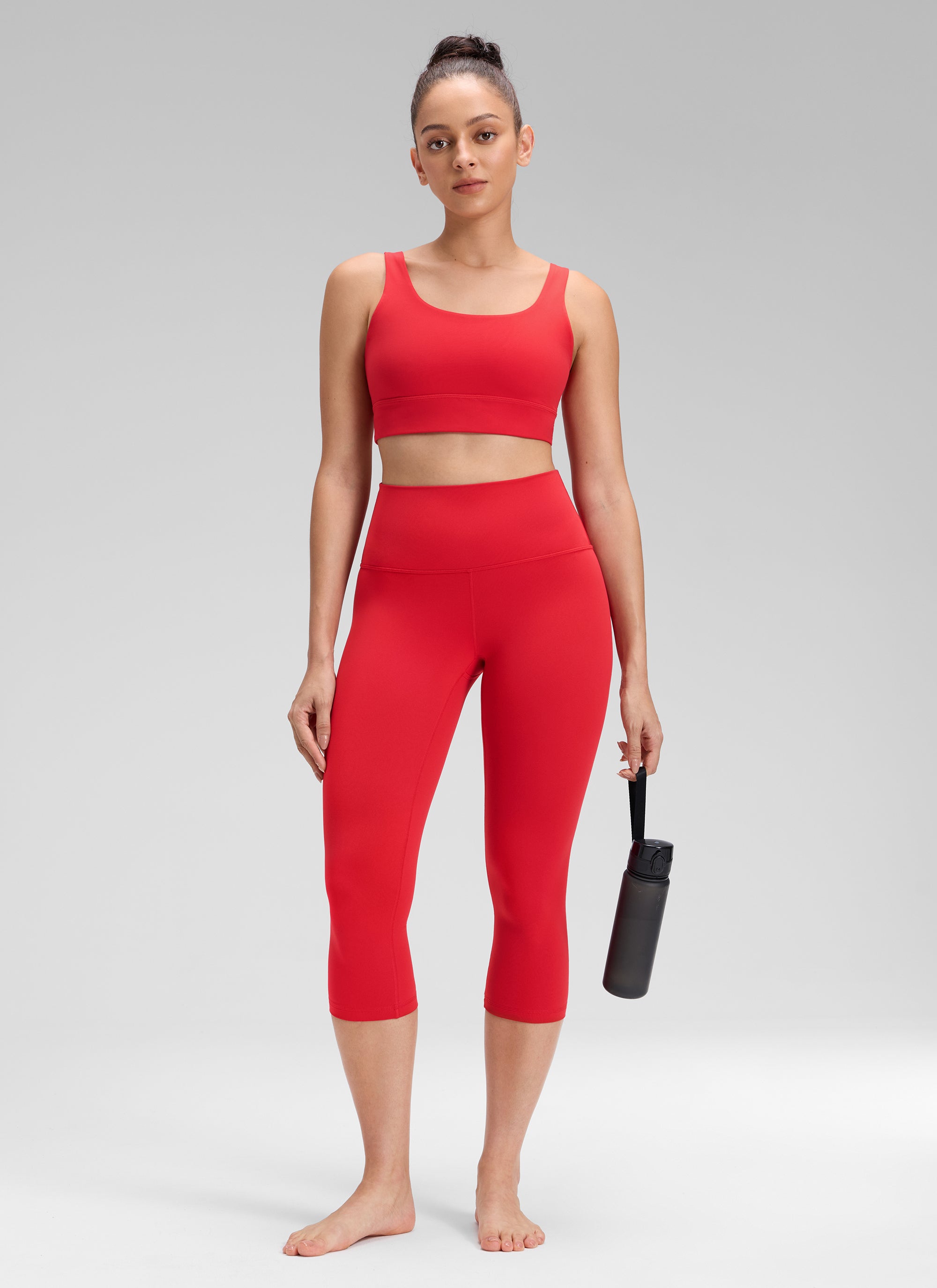 CRZ YOGA Women's Yoga Lounge High Rise Butterluxe Yoga Leggings 19'' Aurora Red