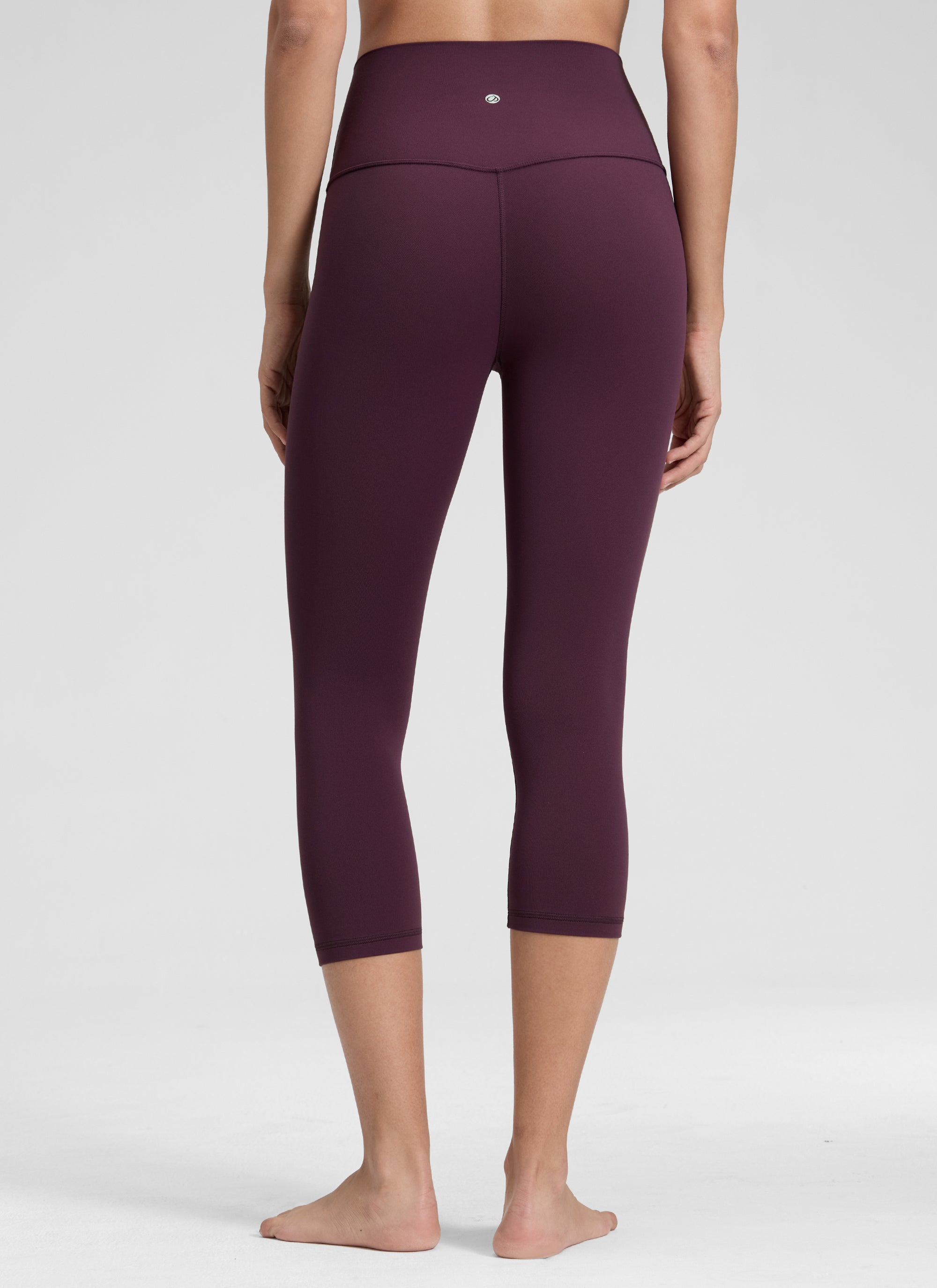 CRZ YOGA Women's Yoga Lounge High Rise Butterluxe Yoga Leggings 19'' Deep Purple @model_info:Jenna