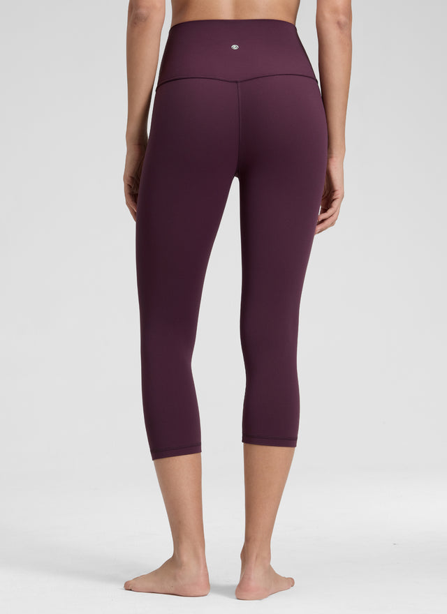 CRZ YOGA Women's Yoga Lounge High Rise Butterluxe Yoga Leggings 19'' Deep Purple @model_info:Jenna