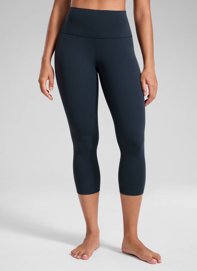 CRZ YOGA Women's Yoga Lounge High Rise Butterluxe Yoga Leggings 21'' True Navy @model_info:Fiona