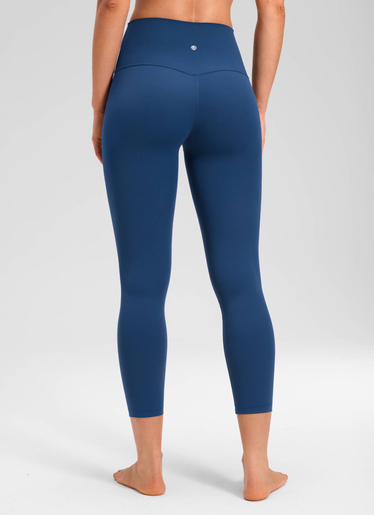CRZ YOGA Women's Yoga Lounge High Rise Butterluxe Yoga Leggings 23'' French Navy @model_info:Larissa
