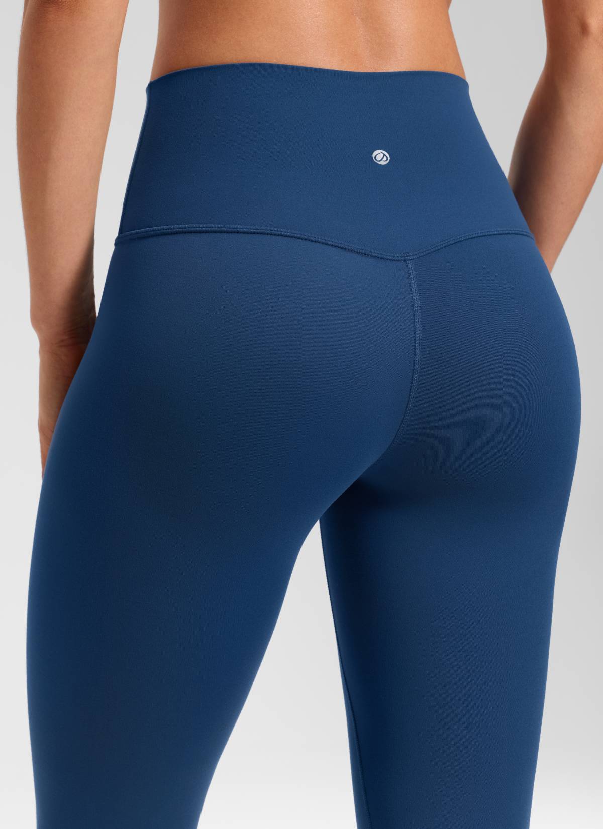 CRZ YOGA Women's Yoga Lounge High Rise Butterluxe Yoga Leggings 23'' French Navy @model_info:Larissa