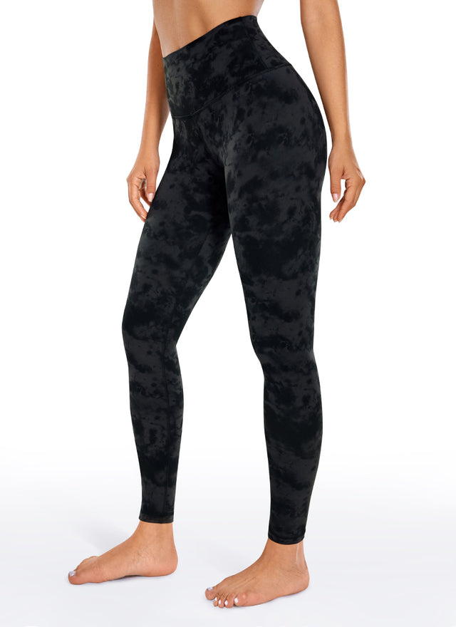 CRZ YOGA Women's Yoga Lounge High Rise Butterluxe Yoga Leggings 28'' Tie Dye Smoke Ink