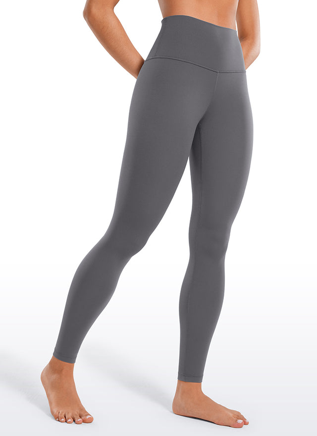 CRZ YOGA Women's Yoga Lounge High Rise Butterluxe Yoga Leggings 28'' Dark Carbon