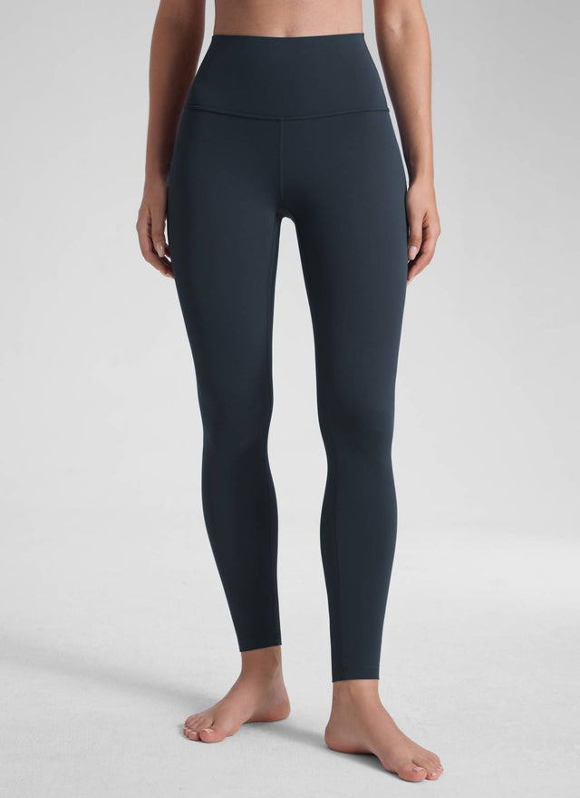 CRZ YOGA Women's Yoga Lounge High Rise Butterluxe Yoga Leggings 28'' True Navy @model_info:Malisa