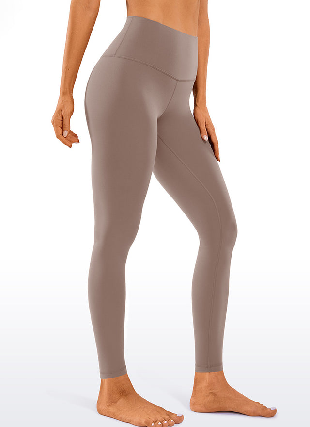 CRZ YOGA Women's Yoga Lounge High Rise Butterluxe Yoga Leggings 28'' Brown Purple