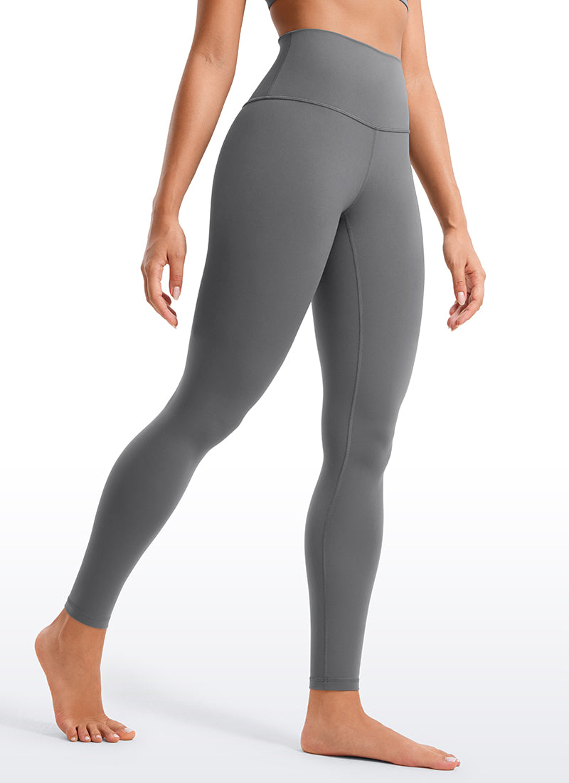 CRZ YOGA Women's Yoga Lounge High Rise Butterluxe Yoga Leggings 28'' Lava Smoke Grey