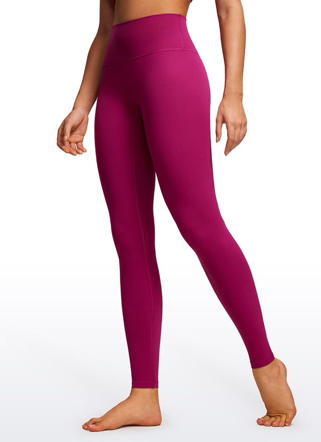 CRZ YOGA Women's Yoga Lounge High Rise Butterluxe Yoga Leggings 30'' Magenta Purple