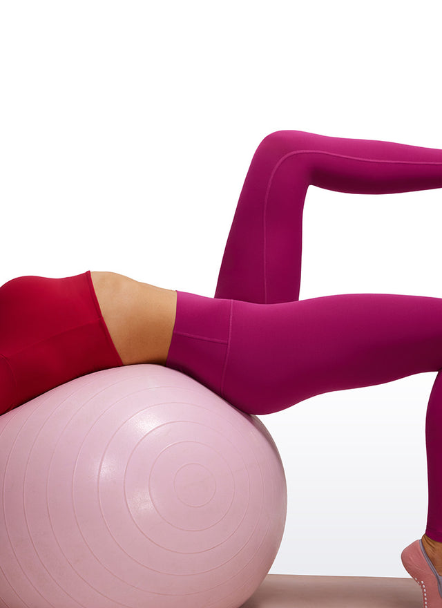 CRZ YOGA Women's Yoga Lounge High Rise Butterluxe Yoga Leggings 30'' Magenta Purple