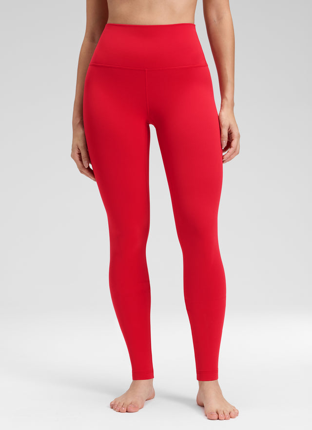 CRZ YOGA Women's Yoga Lounge High Rise Butterluxe Yoga Leggings 30'' Aurora Red