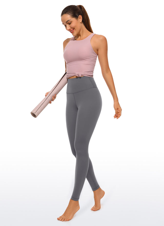 CRZ YOGA Women's Yoga Lounge High Rise Butterluxe Yoga Leggings 30'' Dark Carbon