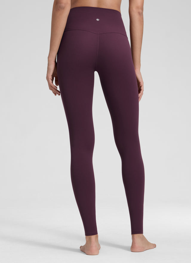 CRZ YOGA Women's Yoga Lounge High Rise Butterluxe Yoga Leggings 30'' Deep Purple @model_info:Jenna