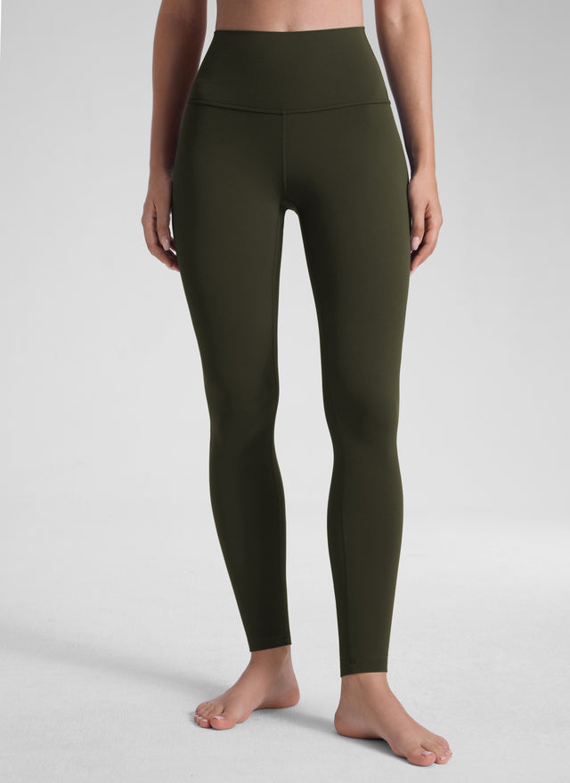 CRZ YOGA Women's Yoga Lounge High Rise Butterluxe Yoga Leggings 30'' Olive Green