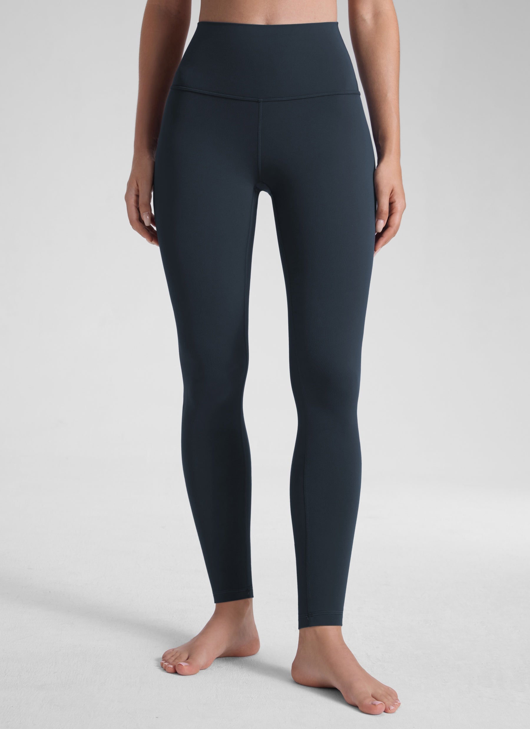CRZ YOGA Women's Yoga Lounge High Rise Butterluxe Yoga Leggings 30'' True Navy @model_info:Fiona