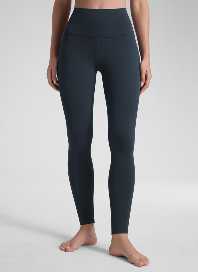 CRZ YOGA Women's Yoga Lounge High Rise Butterluxe Yoga Leggings 30'' True Navy @model_info:Fiona