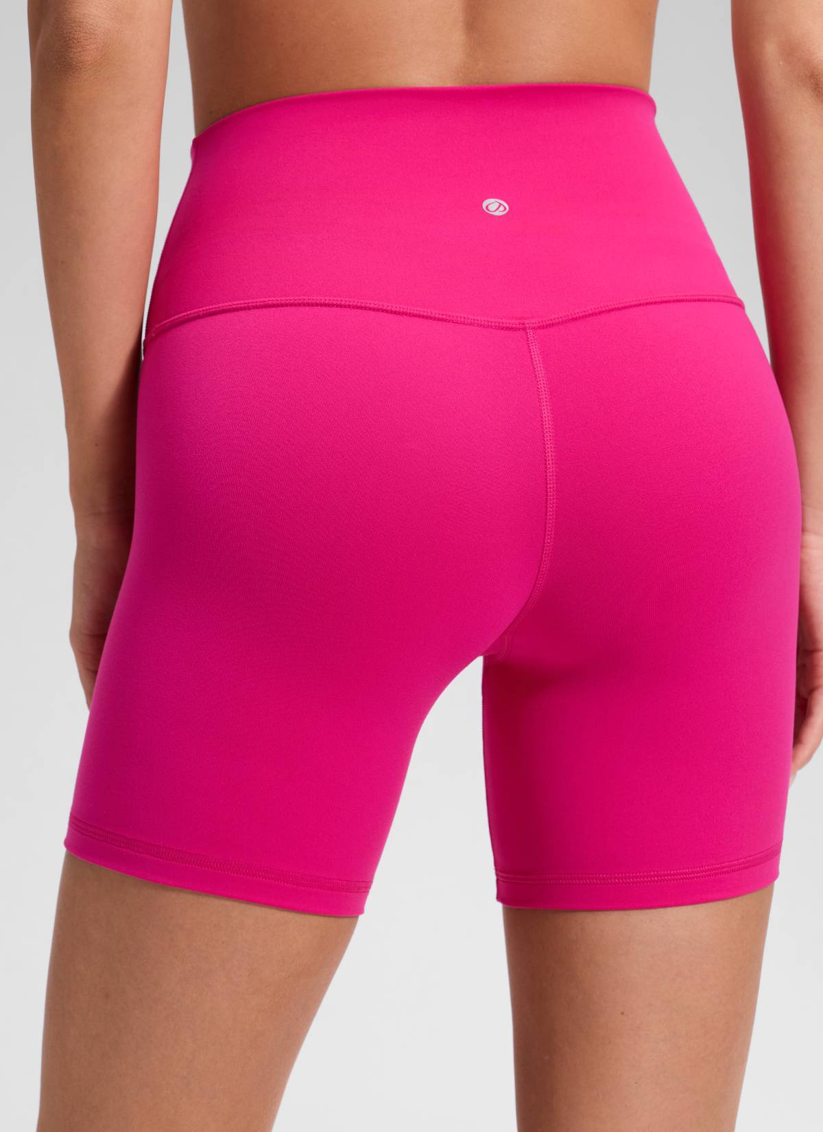 CRZ YOGA Women's Yoga High Rise Biker Shorts Butterluxe Shorts 6'' Granita Pink