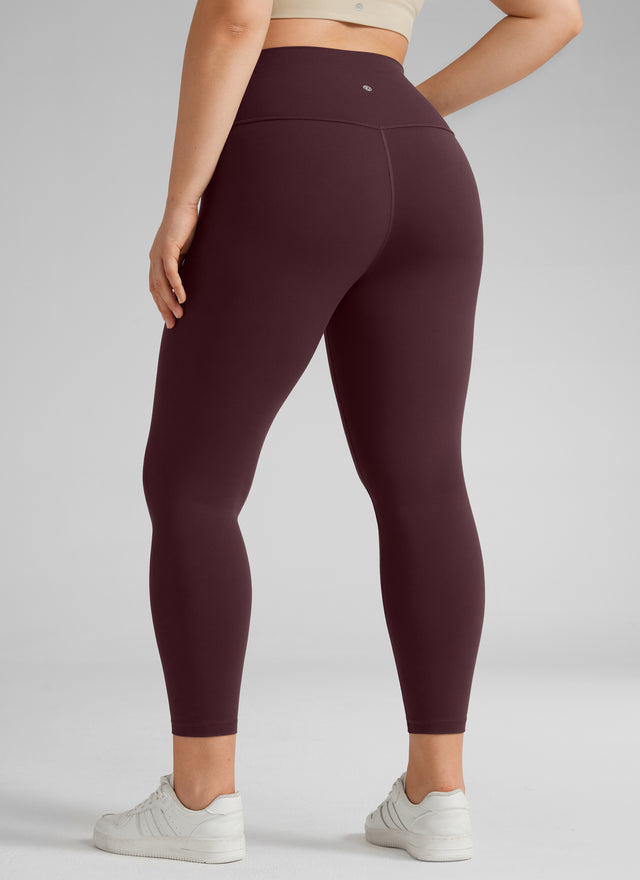 CRZ YOGA Women's Yoga High Rise Plus Size Butterluxe Leggings 25'' Ripe Plum @model_info:Victoria