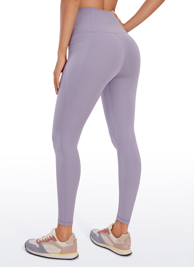 CRZ YOGA Women's Yoga Lounge High Rise Butterluxe Pocket Leggings 25'' Lavender Mist