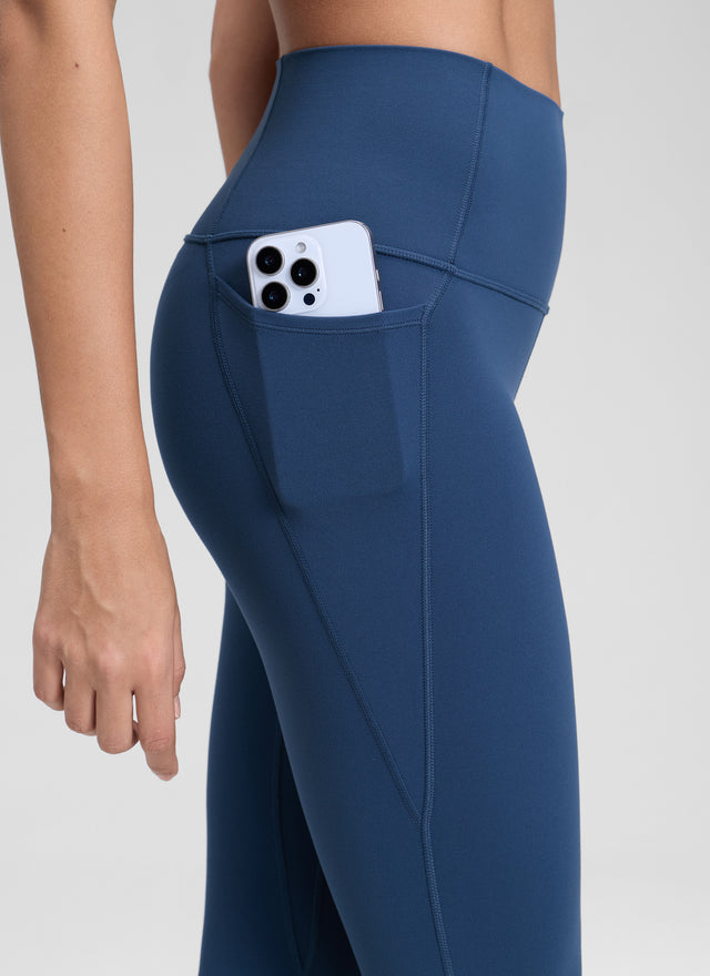 CRZ YOGA Women's Yoga Lounge High Rise Butterluxe Pocket Leggings 25'' French Navy