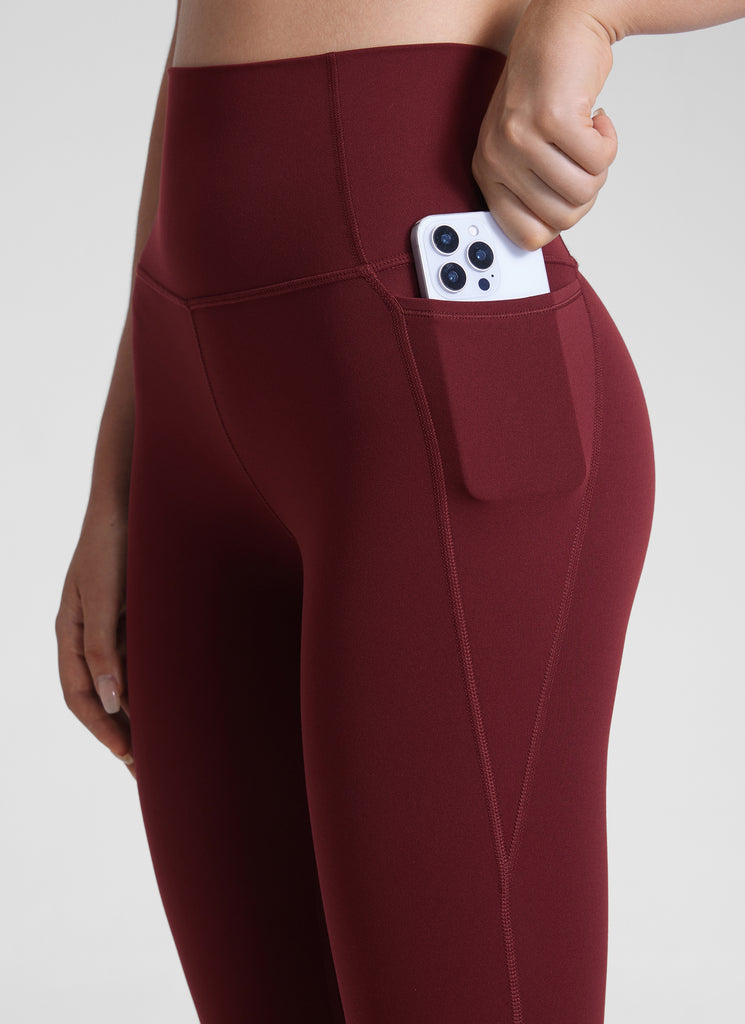 CRZ YOGA Women's Yoga Lounge High Rise Butterluxe Pocket Leggings 25'' Sparkle Blue