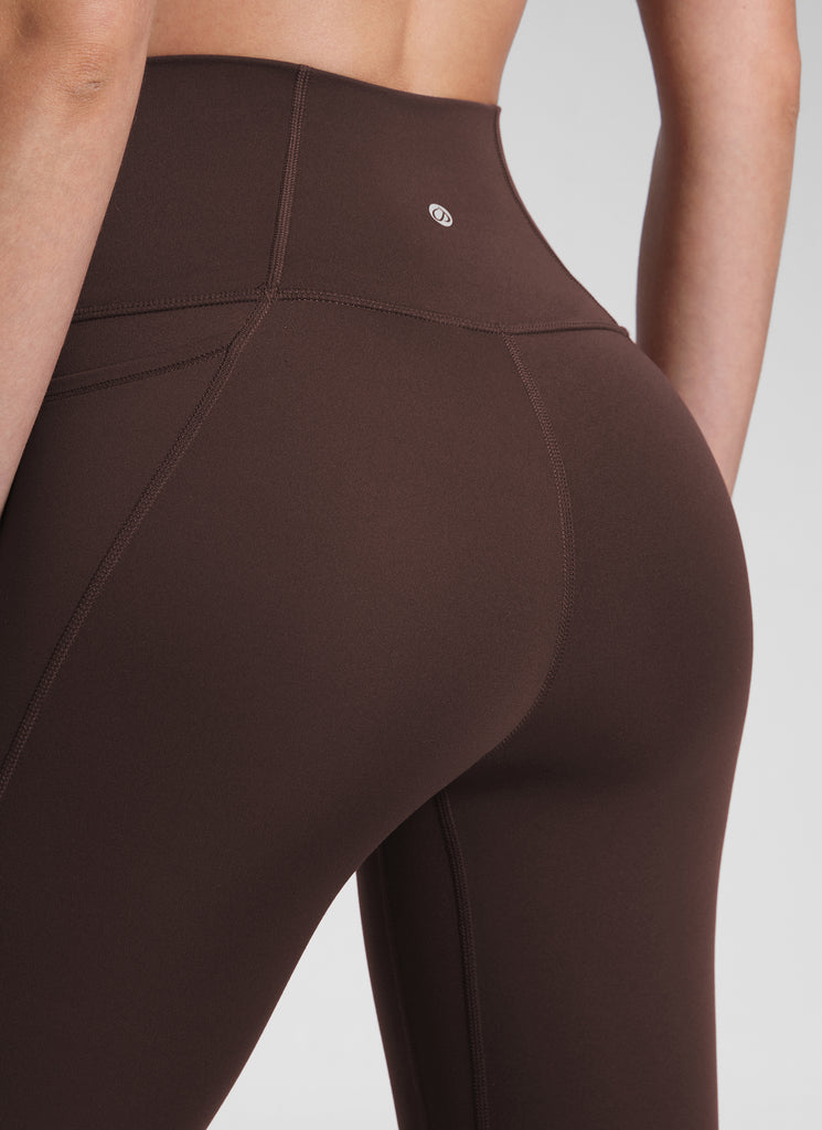 CRZ YOGA Women's Yoga Lounge High Rise Butterluxe Pocket Leggings 25'' Dark Forest Green