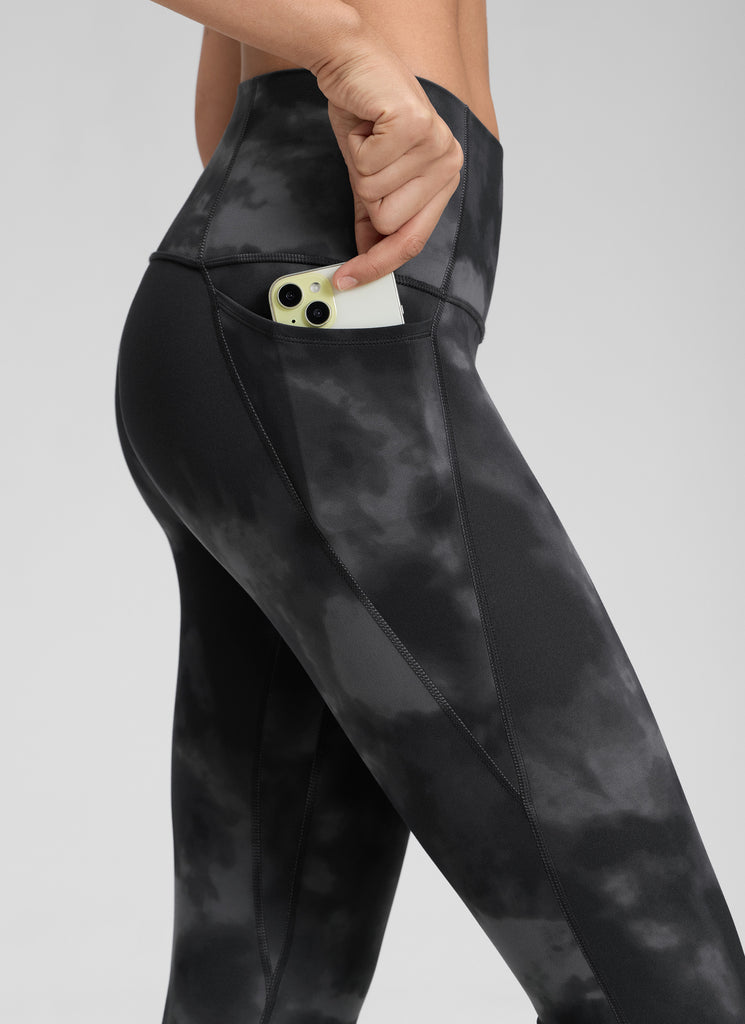 CRZ YOGA Women's Yoga Lounge High Rise Butterluxe Pocket Leggings 25'' Mysterious Grey