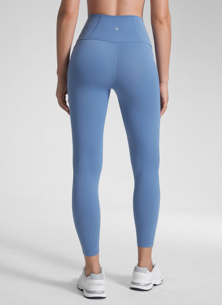 CRZ YOGA Women's Yoga Lounge High Rise Butterluxe Pocket Leggings 25'' Larkspur Blue