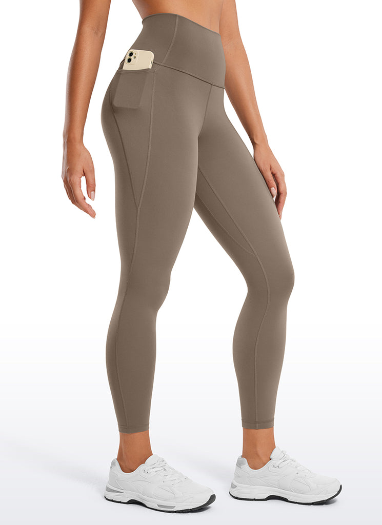 CRZ YOGA Women's Yoga Lounge High Rise Butterluxe Pocket Leggings 25'' Mysterious Grey