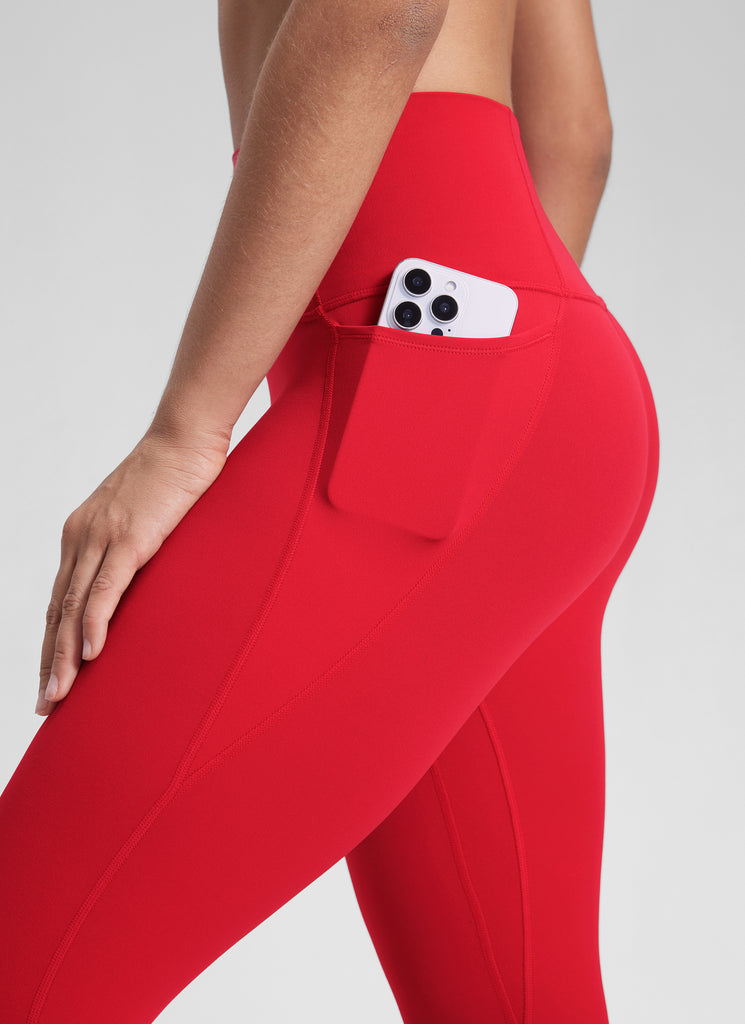 CRZ YOGA Women's Yoga Lounge High Rise Butterluxe Pocket Leggings 25'' Hot Fudge Brown