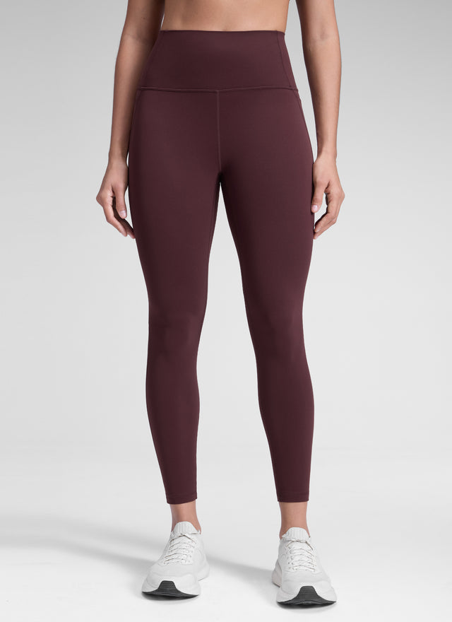 CRZ YOGA Women's Yoga Lounge High Rise Butterluxe Pocket Leggings 25'' Ripe Plum @model_info:D