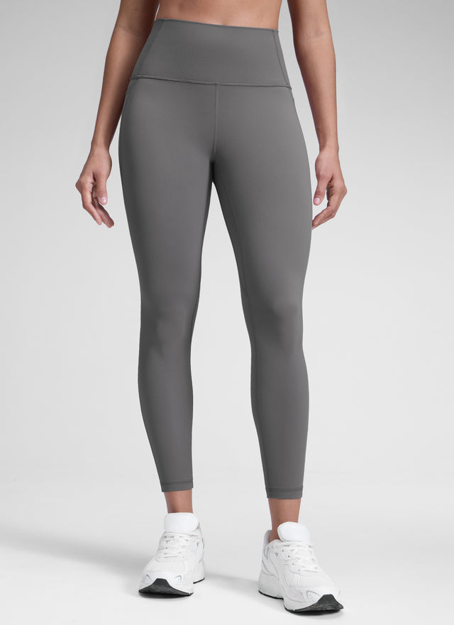 CRZ YOGA Women's Yoga Lounge High Rise Butterluxe Pocket Leggings 25'' Ash Grey @model_info:D