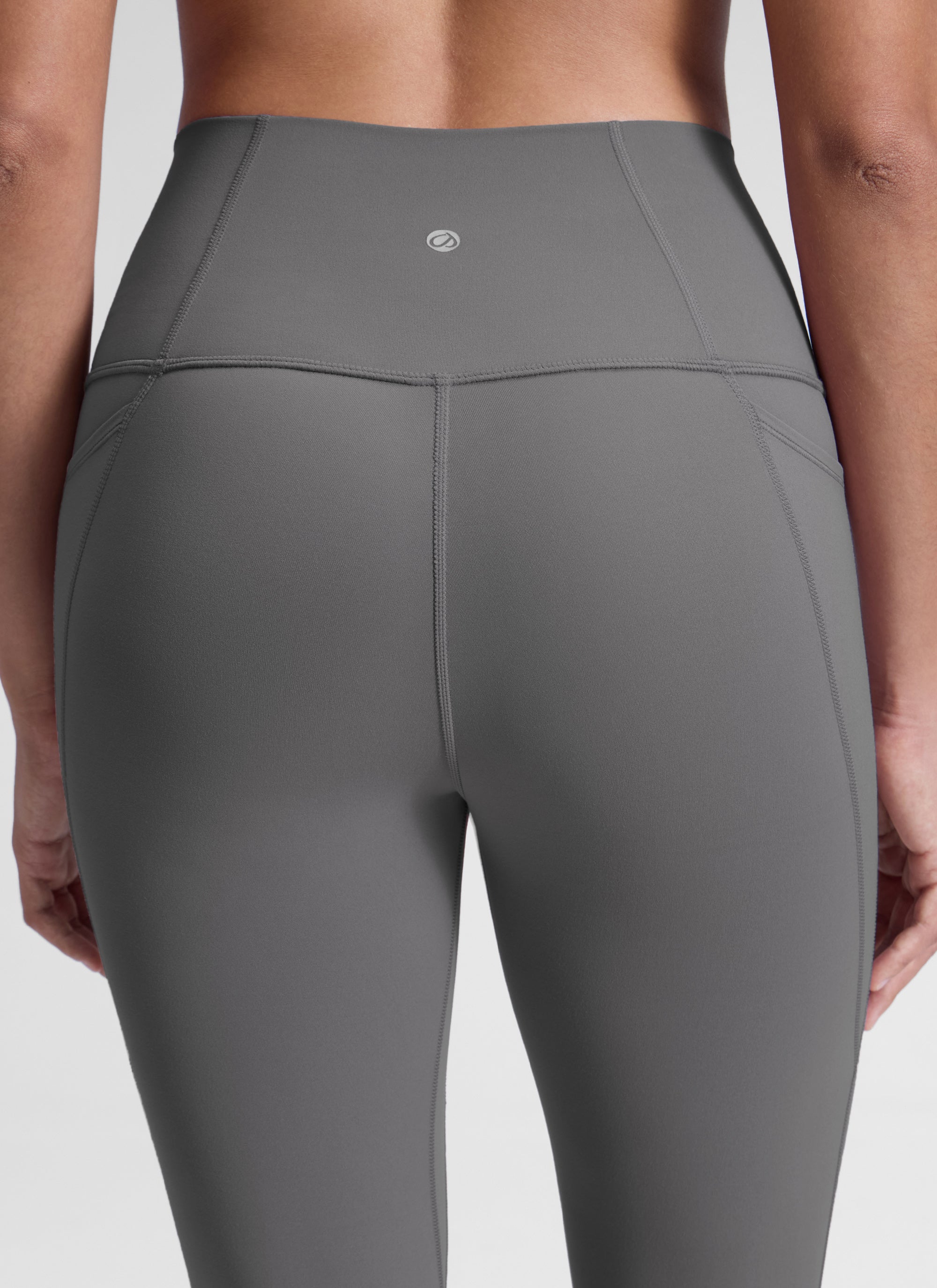 CRZ YOGA Women's Yoga Lounge High Rise Butterluxe Pocket Leggings 25'' Ash Grey @model_info:D