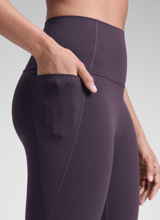 CRZ YOGA Women's Yoga Lounge High Rise Butterluxe Pocket Leggings 25'' Atmosphere Purple